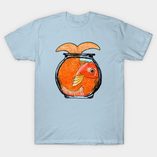 Big Fish, Small Bowl T-Shirt by penguinsam